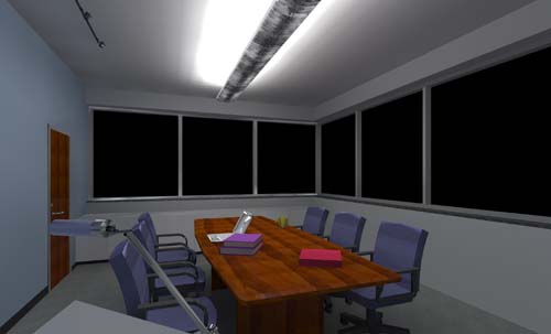 conference room - lighting distribution