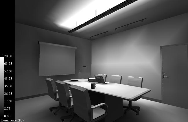 conference room - gray scale