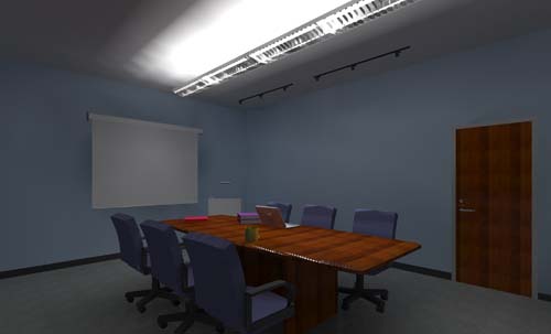 conference room - lighting layers