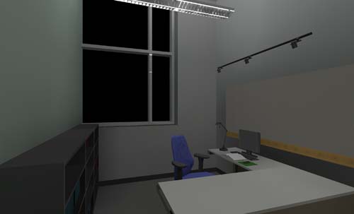 office - lighting layers